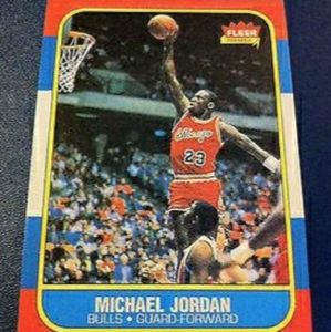 Michael jordan rookie card fleer 1986